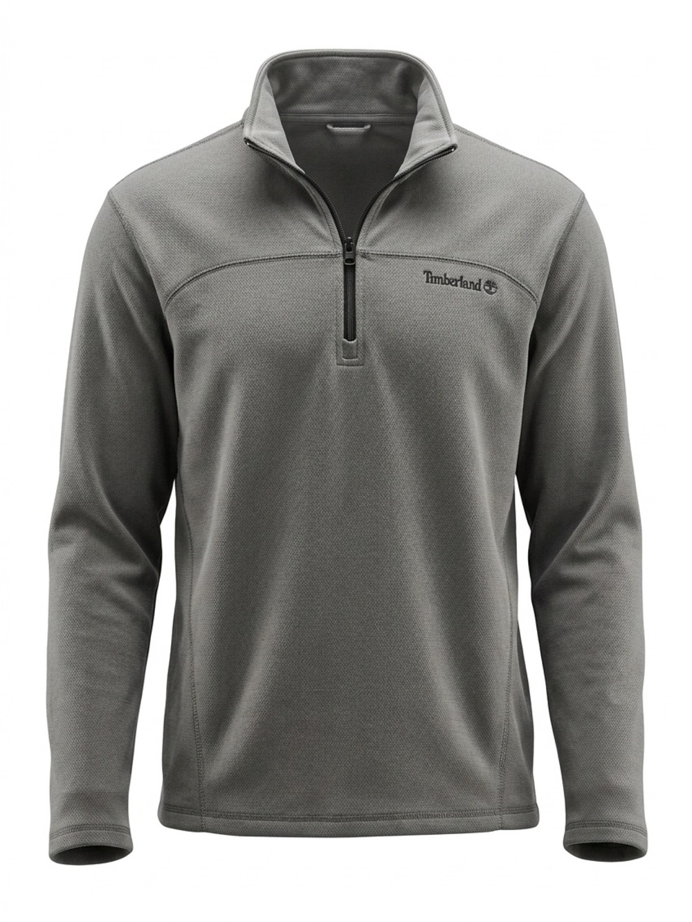 Timberland Men's Gray Half-Zip Lightweight Fleece